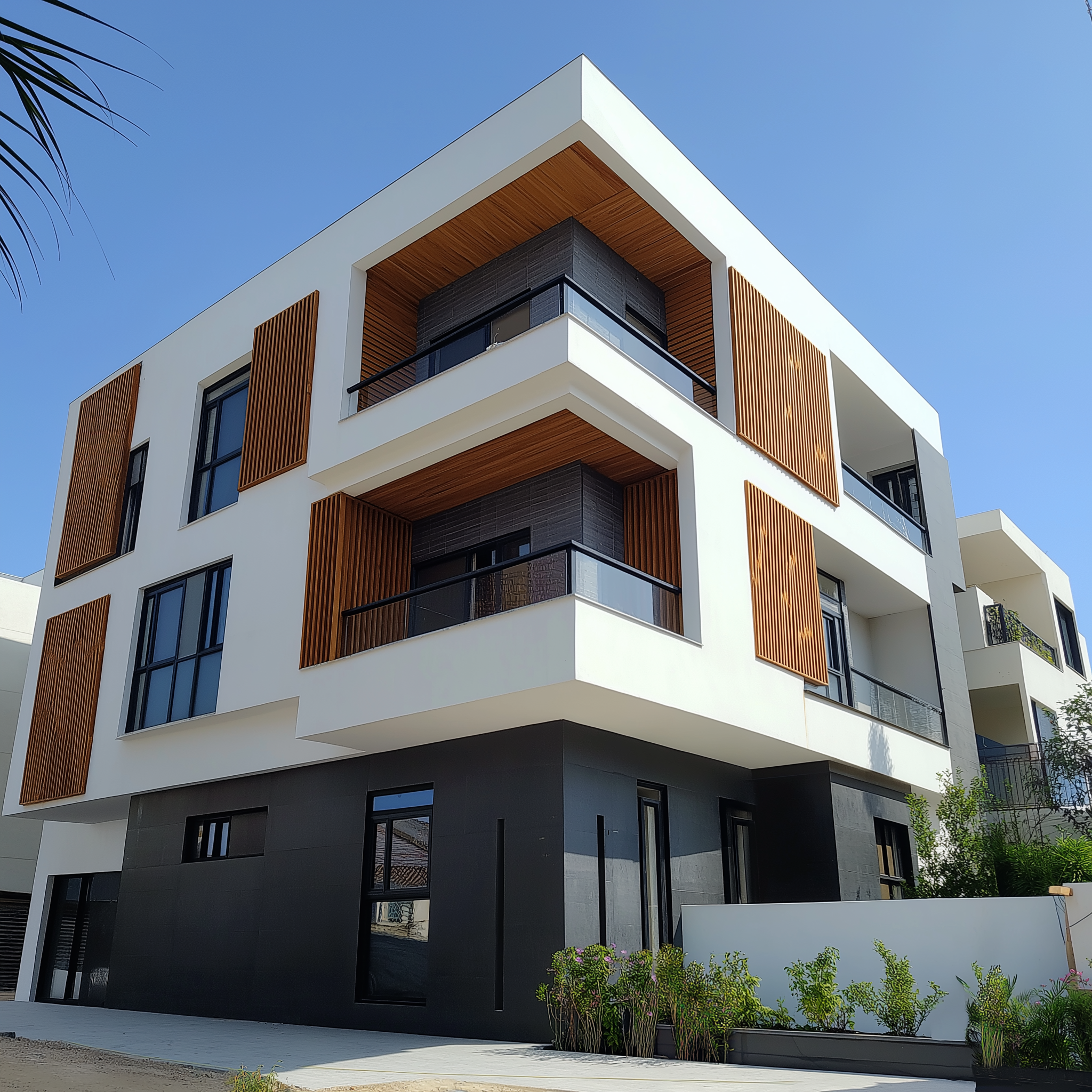 Petit immeuble moderne au Sénégal